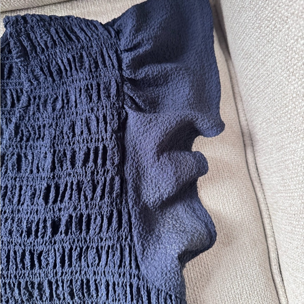 Women’s Madewell Navy Blouse, excellent condition size small - Picture 3 of 4